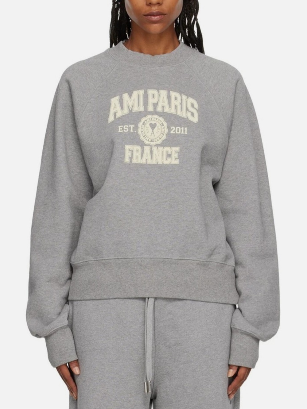 AMI Paris Alexandre Mattiussi Grey AMI Paris France Sweatshirt Unisex XL
